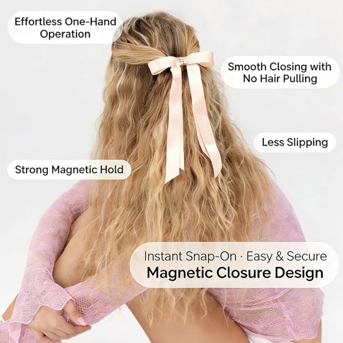 Bowtiquee™, The Original Premium Magnetic Satin Bow